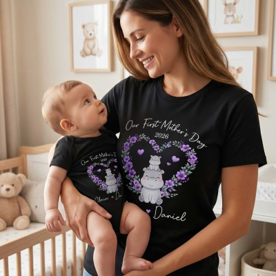 T-shirts assortis maman et enfant