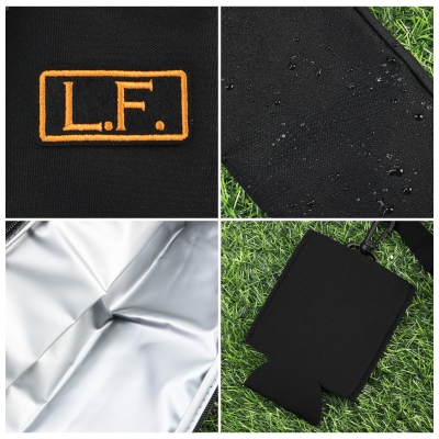 Gepersonaliseerde naam bier mouw, canvas golf bier kan tas, kan draagtas, vaders dag/verjaardag/verjaardag cadeau voor papa/opa/man/vriend
