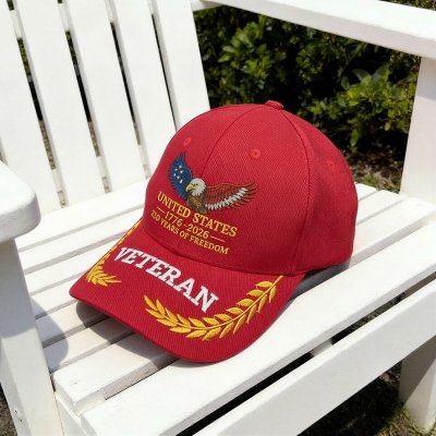 Personalized Embroidered Name 4th of July United States Baseball Cap, 250th Anniversary Eagle Hat, Independence Day Gift for American Family/Patriots