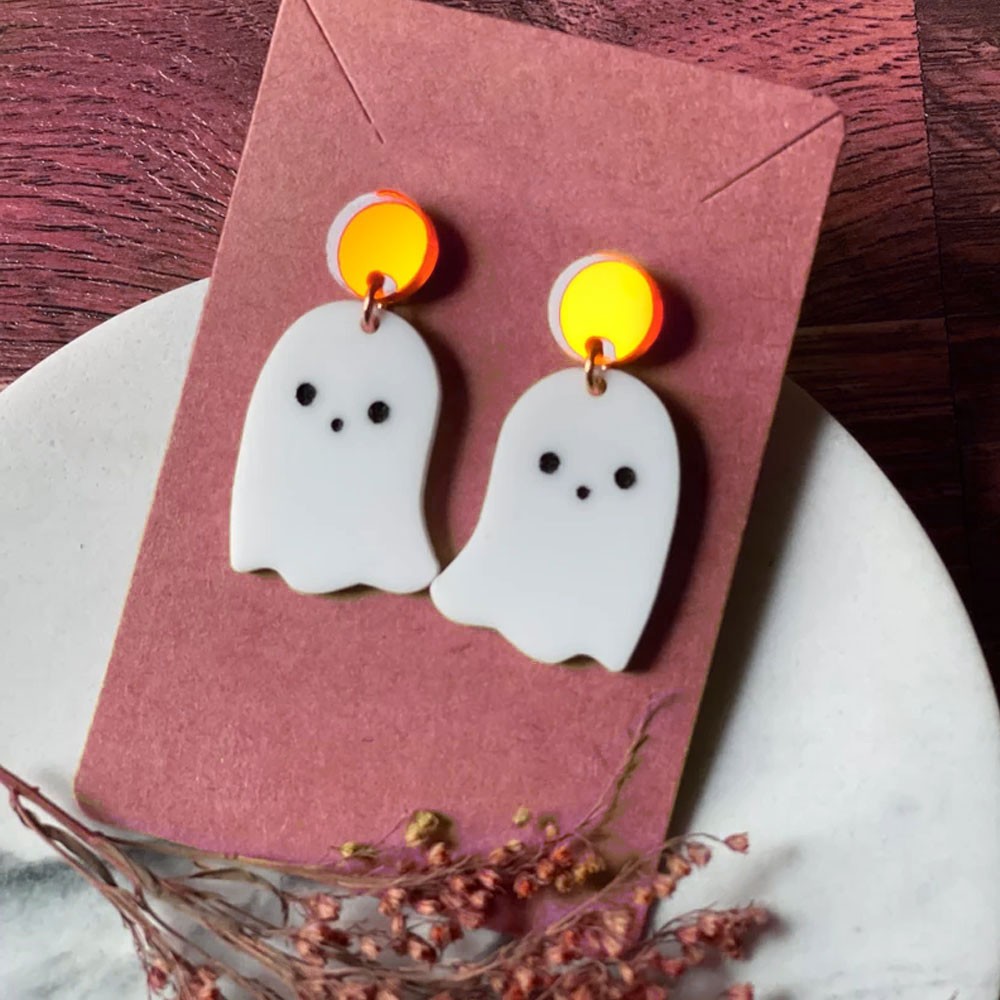 Boucle d'oreille fantôme mignon