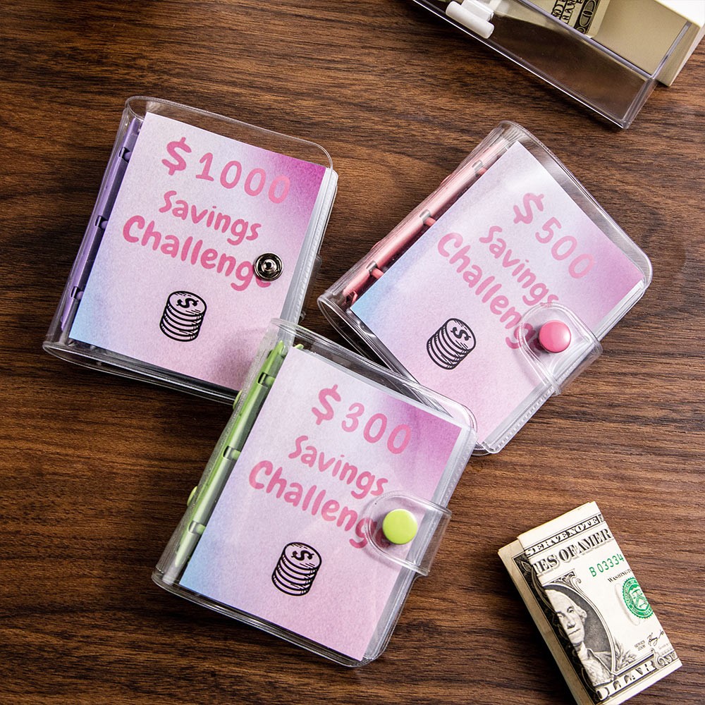 Mini Binder Savings Challenge, Cash Stuffing, Cash Envelope Wallet, Savings Binder, Envelope Challenge, Money Challenge, Cash Envelopes, Budget Binder