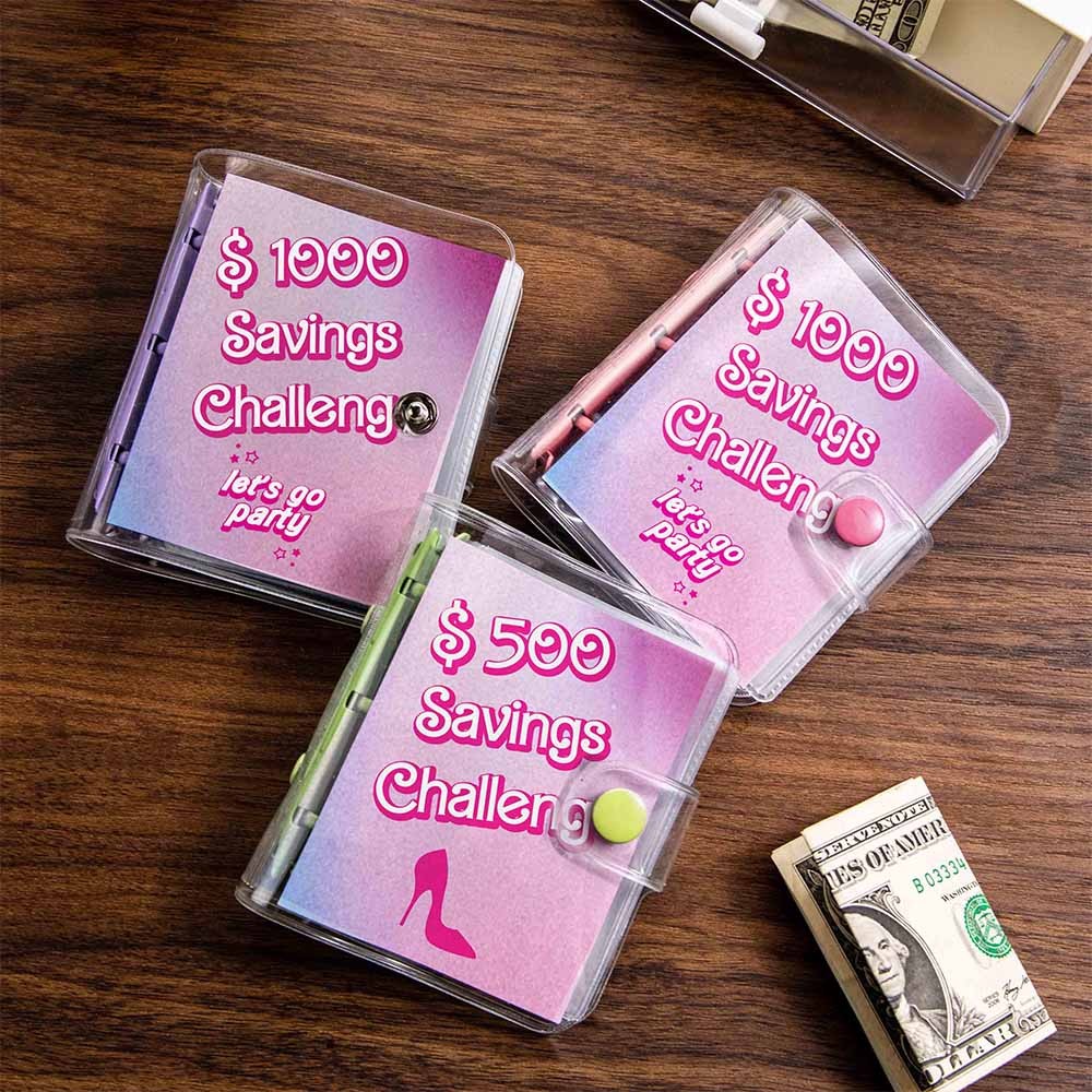 Mini Binder Savings Challenge, Cash Stuffing, Cash Envelope Wallet, Savings Binder, Envelope Challenge, Money Challenge, Cash Envelopes, Budget Binder