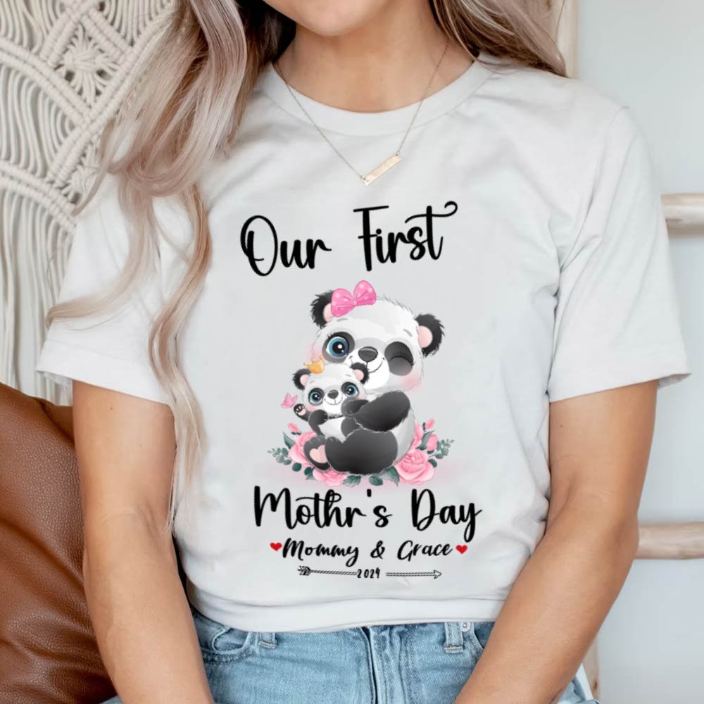 Our First Mother's Day Mom and Baby Set/Matching Shirt, Mummy and Baby Gift, Mama Baby Bunnies, T-shirt Bodysuit Romper Babygrow Vest Set, New Mom Gift, Mother's Day Gift