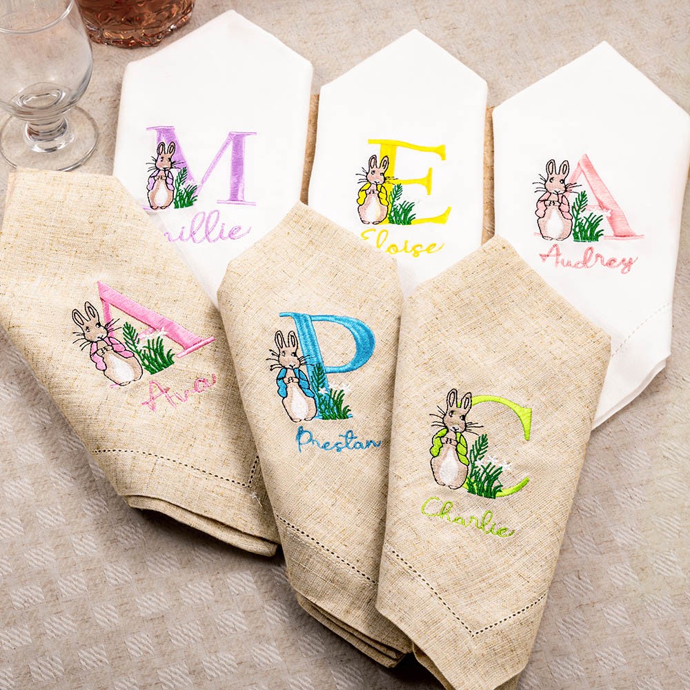 embroider napkins
