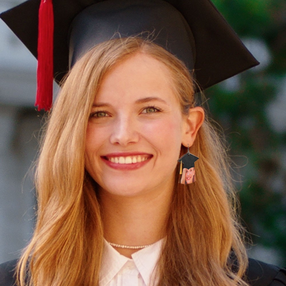 custom graduation earrings