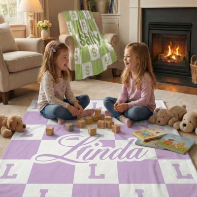 Name blanket for kids