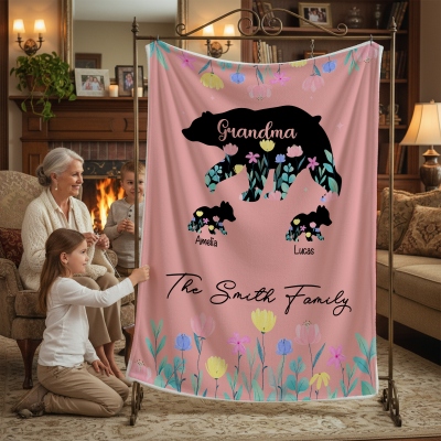 family bear blanket