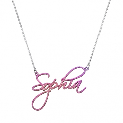 Personalized Colored Name Necklace