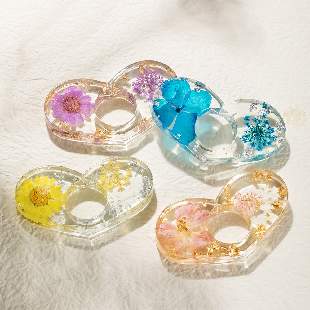 Dried Flower Resin Book Page Holder 