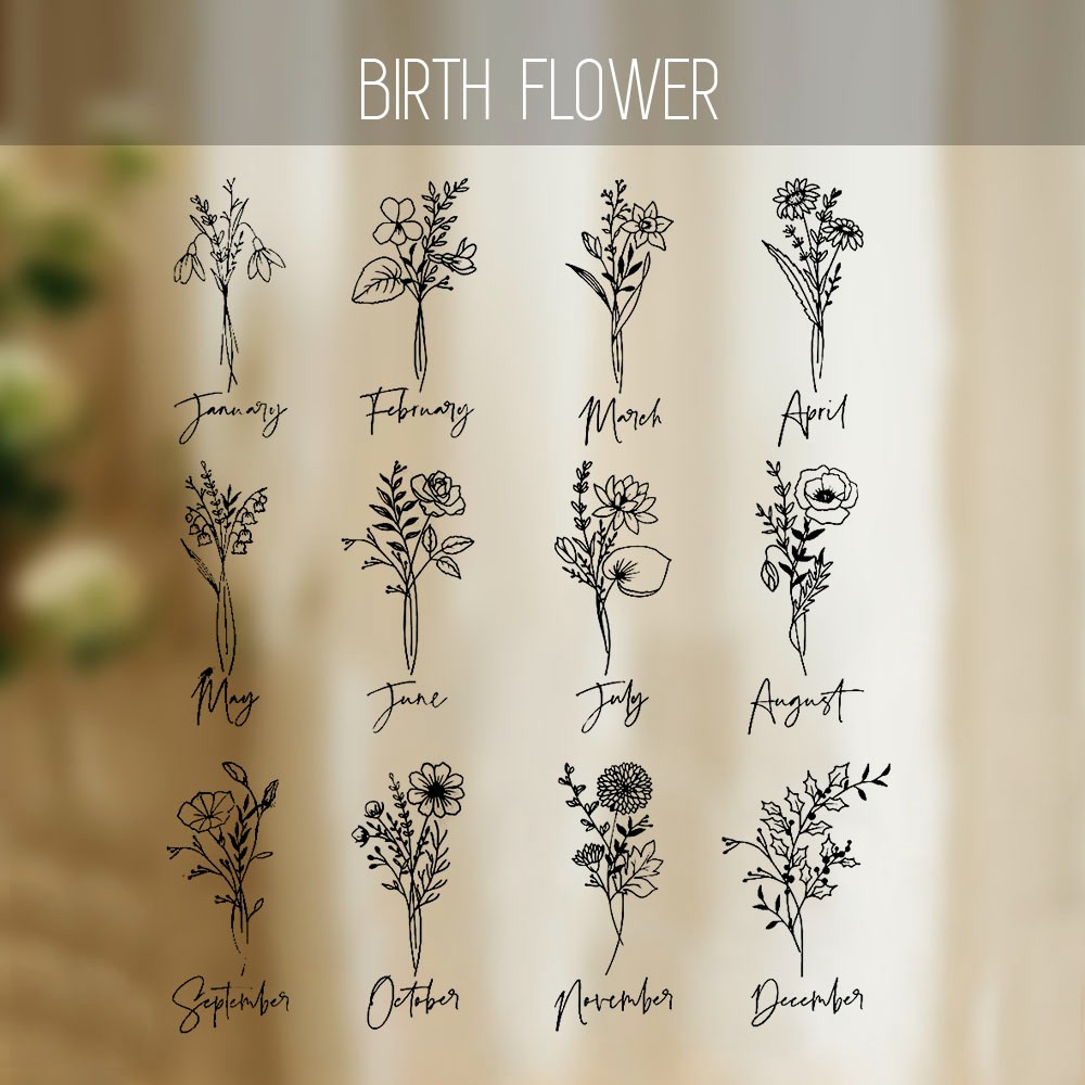 Personalized Birth Flower Iced Coffee Cup, Custom Name Glass, Tumbler with Lid and Straw, Bridesmaid Proposal Box Idea, Wedding Favor, Gift for Her