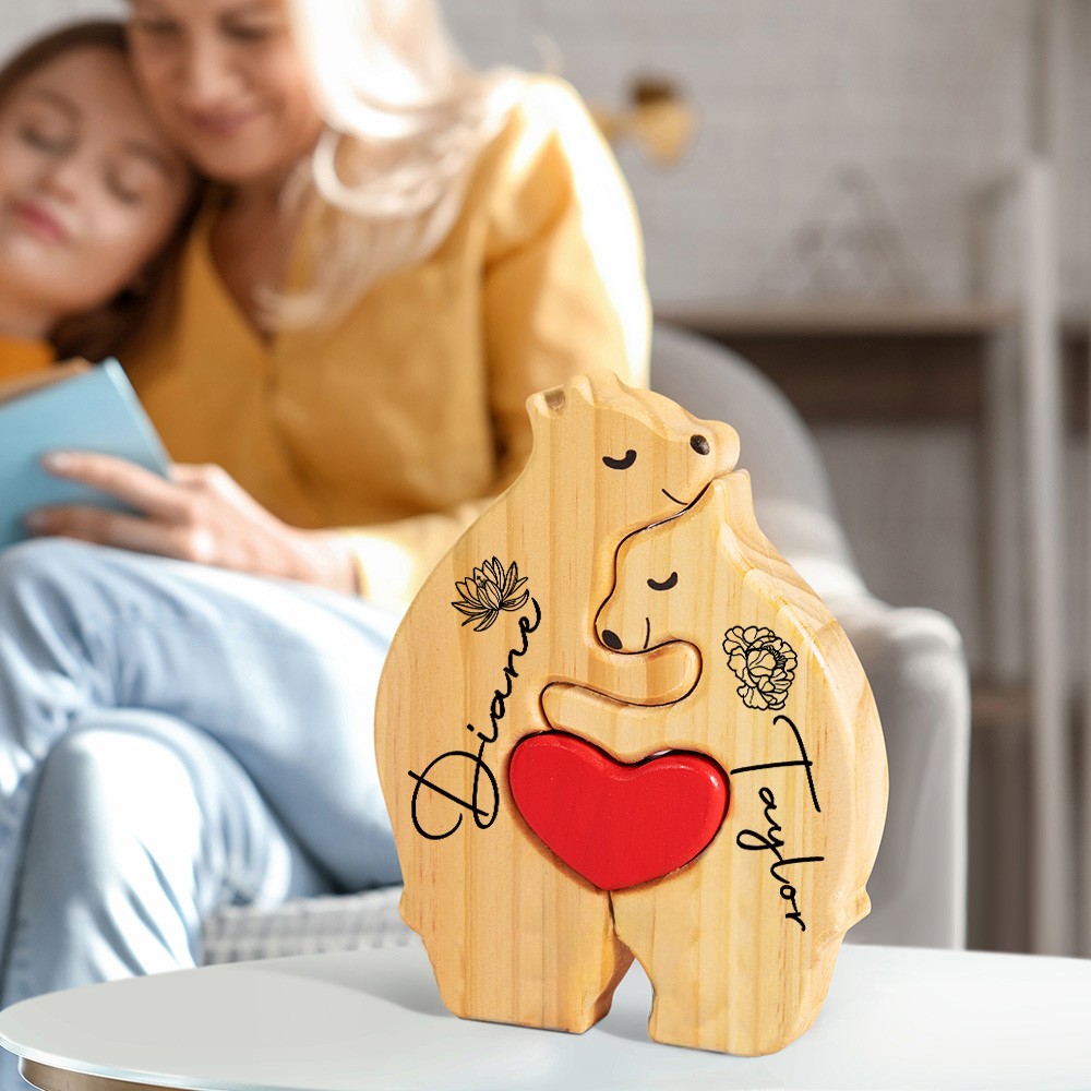 wooden bears