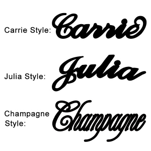 Customized Stylish Name Necklace In Rose Gold