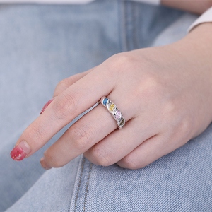 Engraved Twining Ring