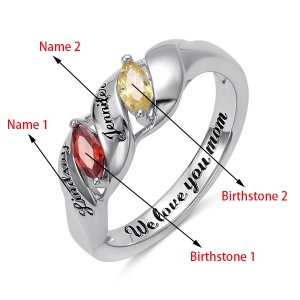 Engraved Twining Ring