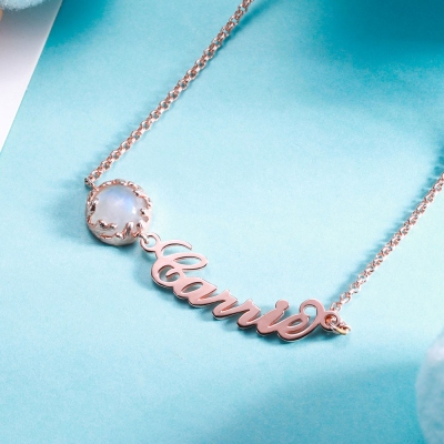 Moonstone necklace