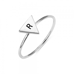 Personalized Triangle Initial Stackable Rings