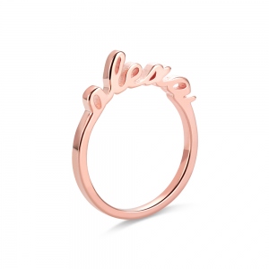 Personalized Stackable Name Ring