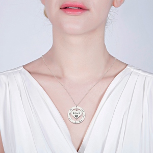 Personalized Heart Arabic Name Necklace