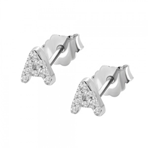 Personalized Initial Studs Alphabet Earrings 2 Pack
