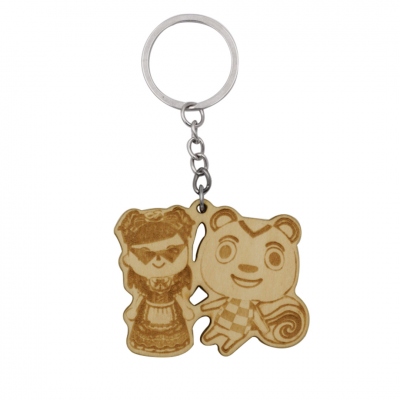 Custom Animal Crossing Character Wooden Keychain