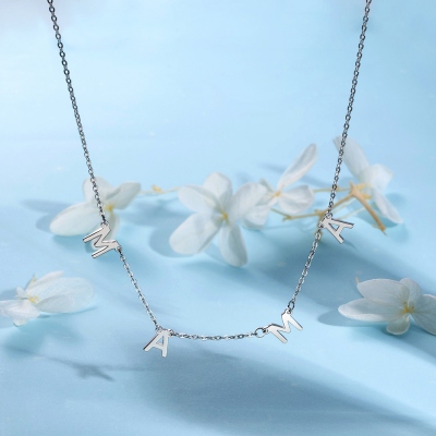 Personalized 1-8 Initials Necklace