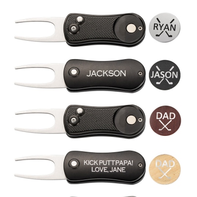 Custom Golf Ball Marker Divot Tool for Men