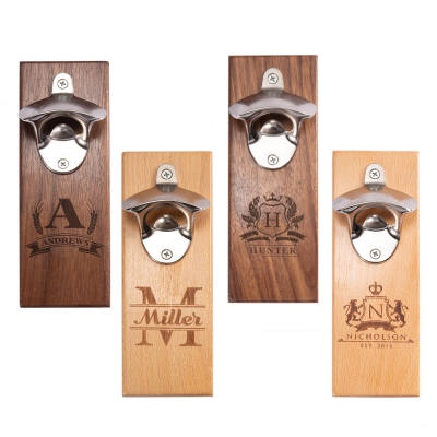 Personalized Wall Mounted Bottle Opener