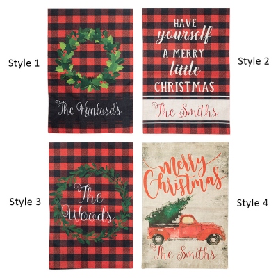 Personalized Garden Flag Embroidered Holiday Yard Flag