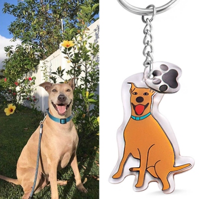 Personalized Portrait Keychain