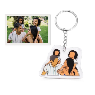 Personalized Portrait Keychain