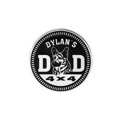 Custom Jeep Badge with Dog, Jeep Accessories with Pet Name, Jeep Decor, Gift for Dog Lover/Dog Mom/Dog Dad