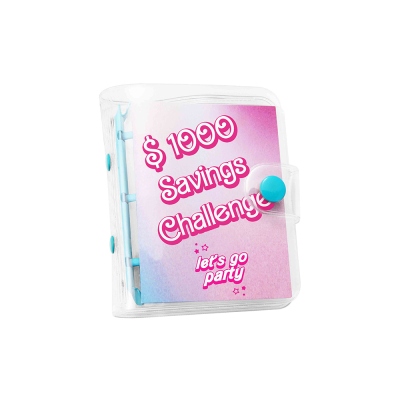 Savings Challenge Mini Binder, Let's Go Party Savings Challenge, Money Envelope Challenge, Cash Stuffing Envelopes, Birthday/Graduation Gift for Girls