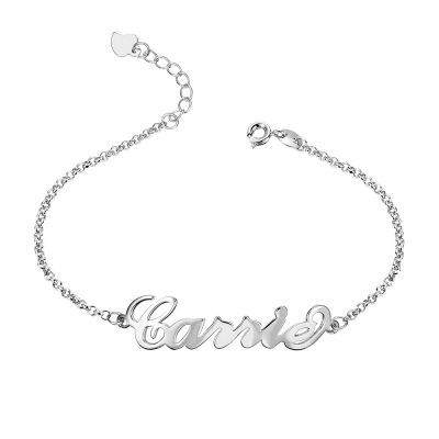 Personalized Name Ankle Bracelet, Minimalist Anklet, Sterling Silver Anklet, Women's Jewelry, Birthday/Christmas Gift, Gift for Her/Girlfriend/Wife