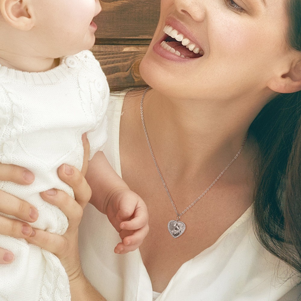 necklace with photo for mom