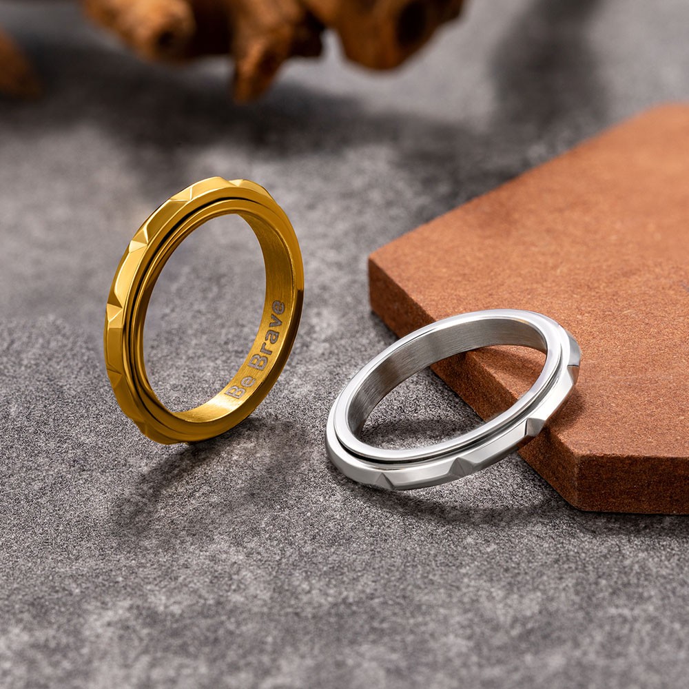 Bague intérieure gravée personnalisée