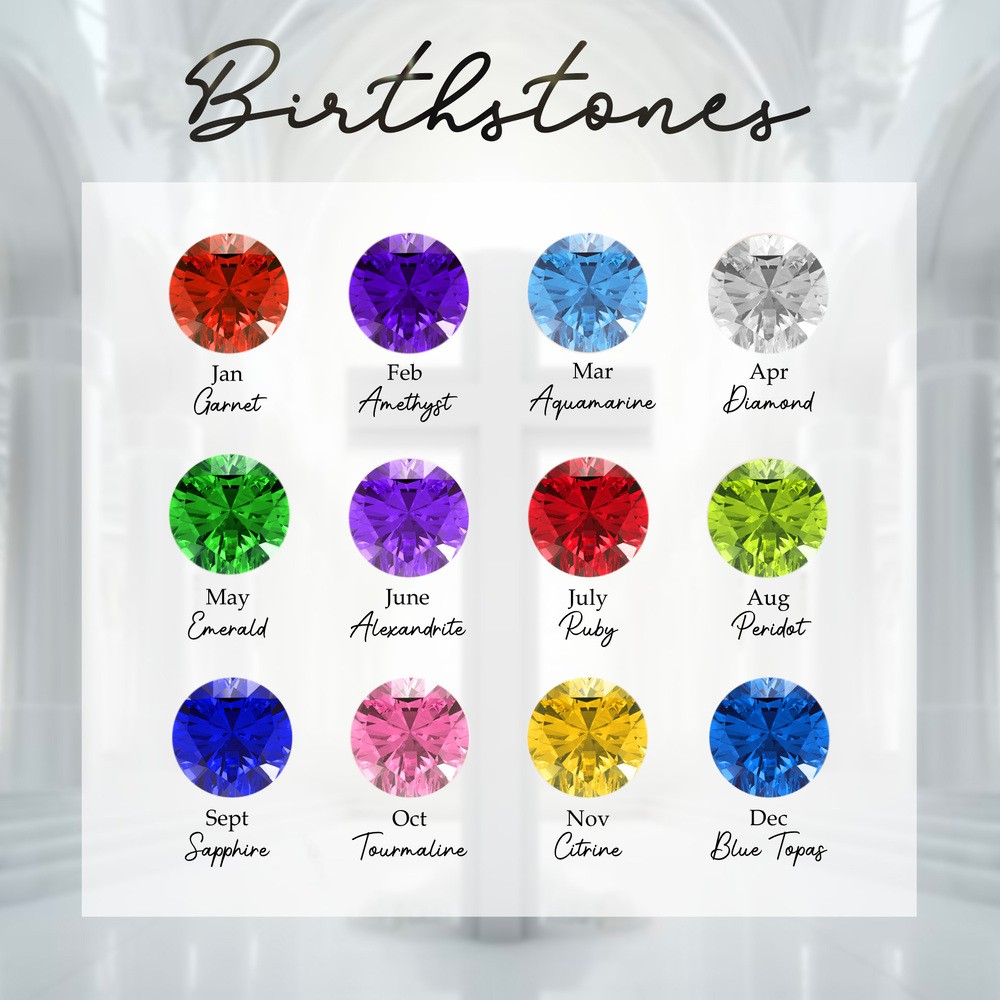 Personalized Double Fish Cross Birthstone Bracelet, Customizable Faith and Blessing Jewelry, Unique Birthday or Special Occasion Gift