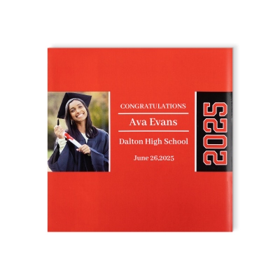 Custom Photo & Name Graduation Chocolate Wrappers, High School/College Graduation Party Favors Class of 2025, Graduation Gifts for Family/Friends