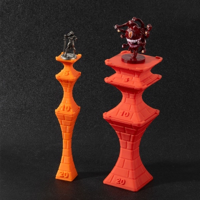 DND 3d Printed Flight Stands, Stackable Elevated Platform, Modular Flying Combat Platform, Flying Creature Risers, Table Decoration, DND Gifts