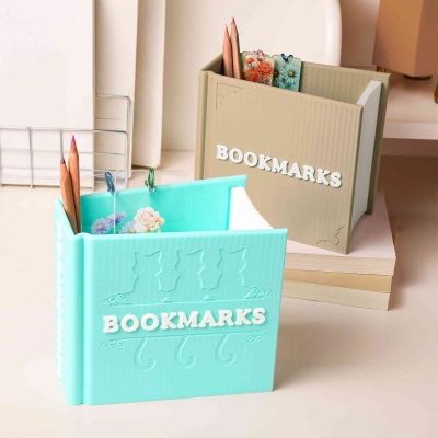 Personalized Bookmark Holder with Name, Custom Monogram Bookmarker Storage Rack, School/Library Supplies, Birthday Gift for Kids/Adults/Bookworms