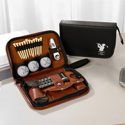 Personalized Name Golf Organizer Pouch and Golf Tools Set, All in One Golf Accessories, Father's Day/Birthday Gift for Him/Dad/Golf Lovers