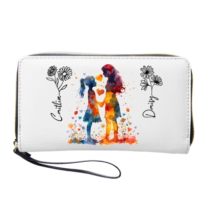 women's wallet with name