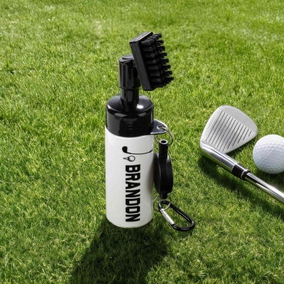 Personalized Golf Ball Design Golf Club Brush with Name, Golf Accessories, Game Day/Father's Day/Birthday Gift for Him/Dad/Golf Lovers/Players