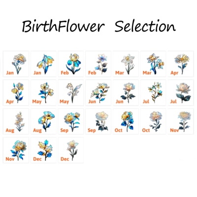 Personlig smyckesask med födelseblommor och namn och foto, sammets smyckesetui för resor, nödvändigt för resor, födelsedagspresent till dotter/syster/vänner