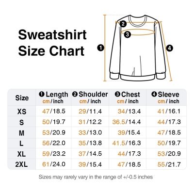 Kid's sweatshirt size