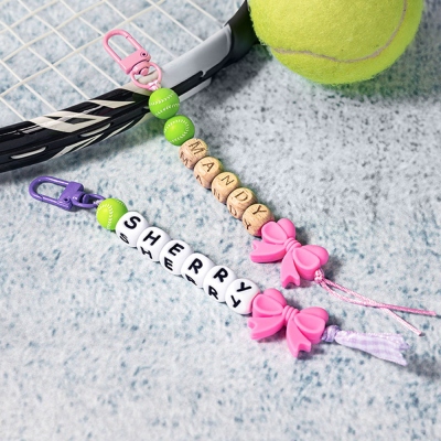 Personalized Keychain/Bag Charm, Sports Team, School Gift, Kid Gift, Name Tag, Birthday Gift, Sports, Christmas Stockings, Wood