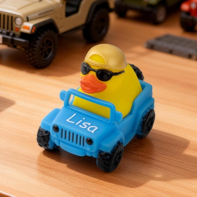 Personalized Name Cowboy Rubber Duck for Jeep, Western Duck with Yeah Gesture Car Ornament, Jeep Ducking, Funny Gag Gift for Jeep Owners/Him/Friends