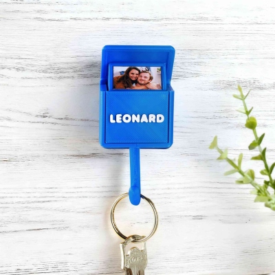 Custom Name & Photo Multicolor 3D Printed Wall Key Holder, Entryway/Living Room/Bedroom Home Decor, Birthday/Housewarming Gift for Family/Friends