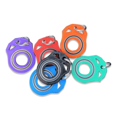 Fidget Spinners Keychain 2PCS Set, Keyring Spinners, Adult Fidget Toys for Anti Anxiety/Stress, Gift for Father/Boyfriend/Husband/Friends