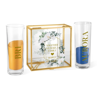 Personalized Wedding Unity Sand Ceremony Set, Wedding Unity Sand Set, Together We Make a Family, Perfectly Blended, Sand Ceremony Kit for Wedding