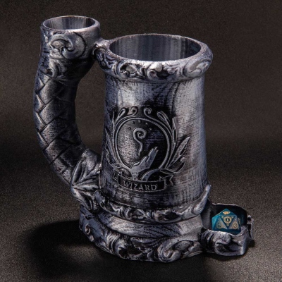 Wolf Crest Dice Tower Mug, Built-in Can Cozy, DND Class Mug, Dnd Dice Tower, Dice Roller Mug, DND Gifts